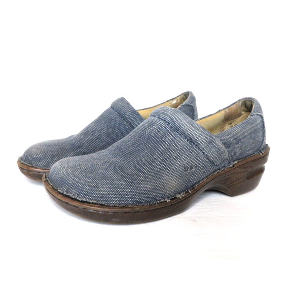 Born Concept BOC Womens Denim Clog Comfort Blue Slip On Shoes C13054 - Size 11 - Picture 3 of 10